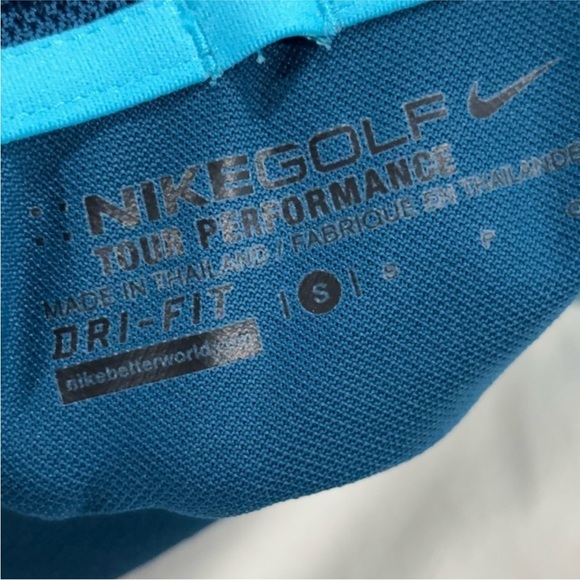 Nike Golf Dri-Fit Tour Performance Polo Shirt Blue size small - Picture 6 of 8